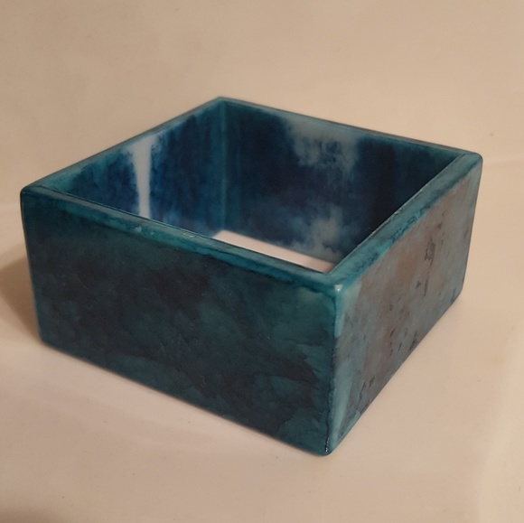 Teal dark blue bangle - Picture 1 of 2